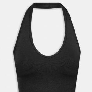 Sculpt Seamless Halter Tank - Black Marl